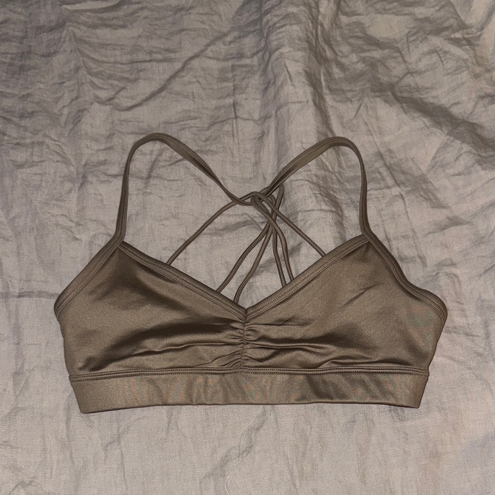 ALO Yoga Brown Strappy Bralette